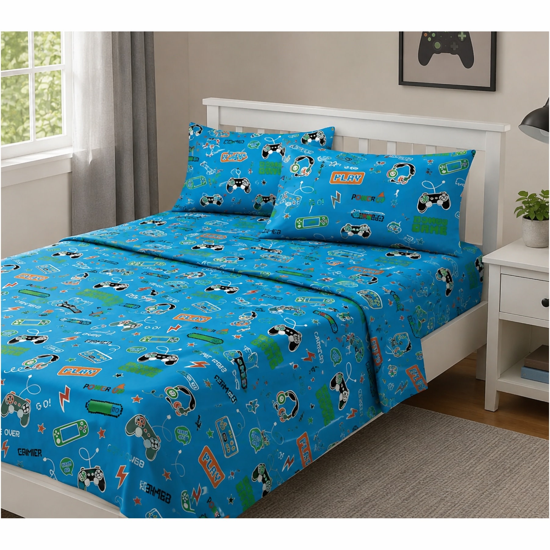 mari & mac Gamer Sheet Set Blue