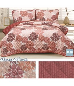 PALOMA 3Pc REVERSIBLE  QUILT SET DOUBLE/QUEEN