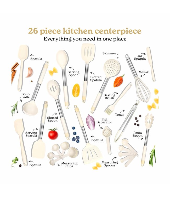 26 KITCHEN UTENSIL COOKING SET