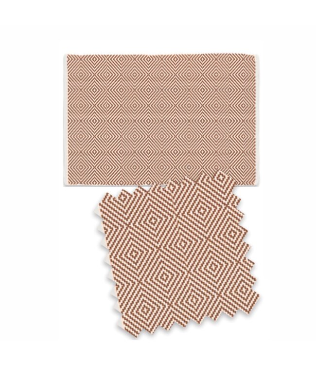 COTTON BLEND HAND WOVEN KITCHEN MAT 20X30"