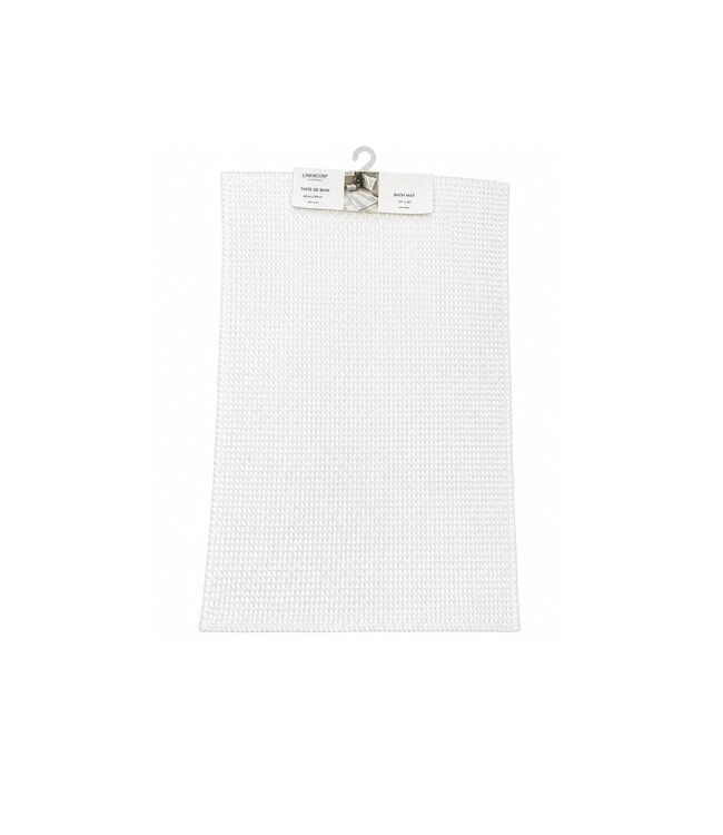 COTTON/POLY WHITE BATH MAT 24X35"