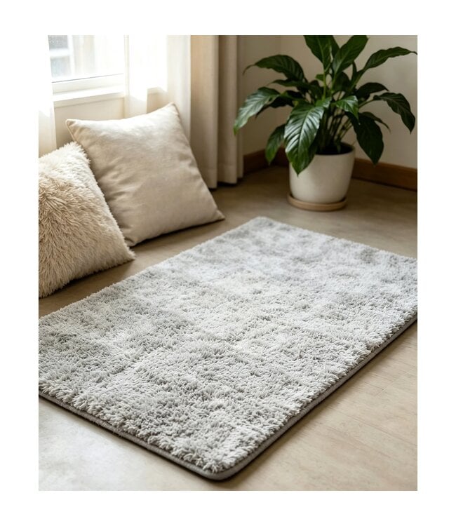 MICROFIBER BATH MAT GREY 16X24″