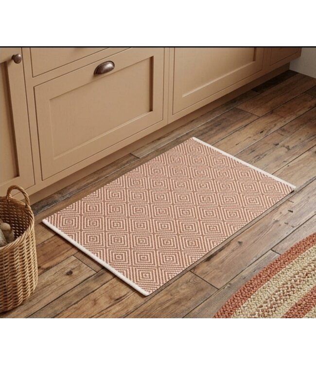 COTTON BLEND HAND WOVEN KITCHEN MAT 20X30"