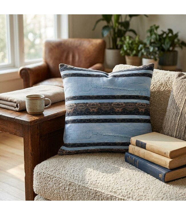 2Pk CUSHION COVERS 18x18" On the Rocks patterned