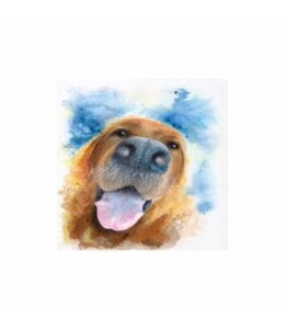 2Pk CUSHION COVERS 18x18" Happy Puppy Art Image
