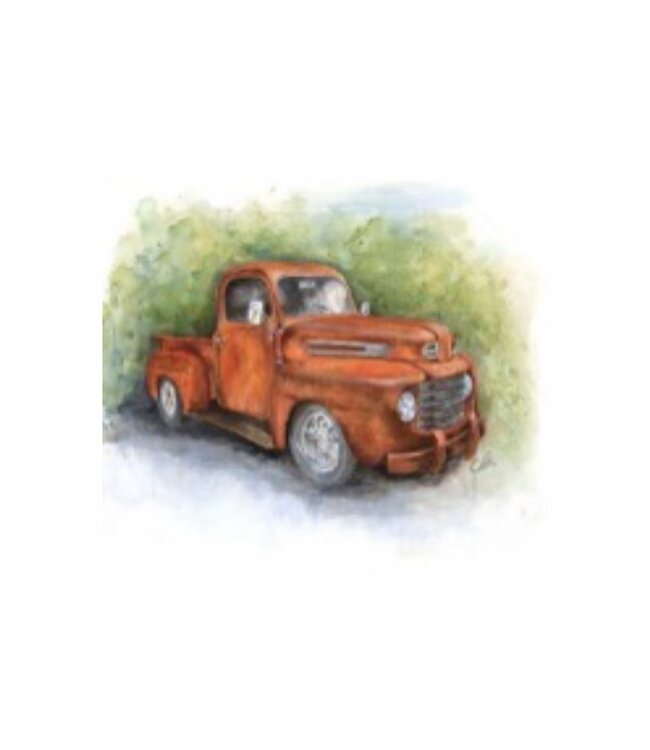 2Pk CUSHION COVERS 18x18" Old Ford art image
