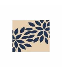 2Pk CUSHION COVERS 18x18" Flowers Beige Patterned