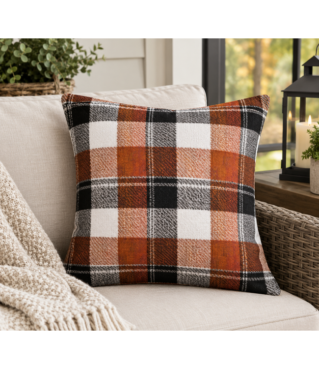 2Pk CUSHION COVERS 18x18" Old Truck  patterned