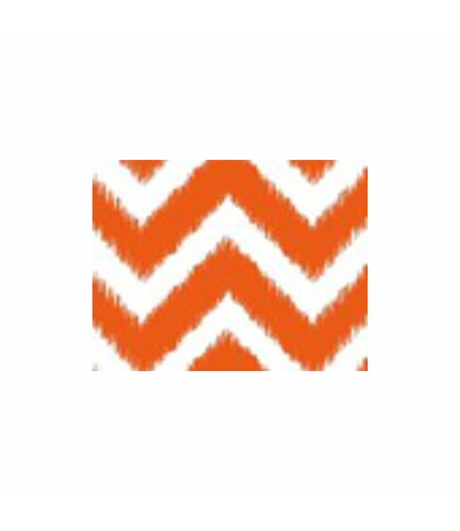 2Pk CUSHION COVERS 18x18" Chevron Orange Patterned