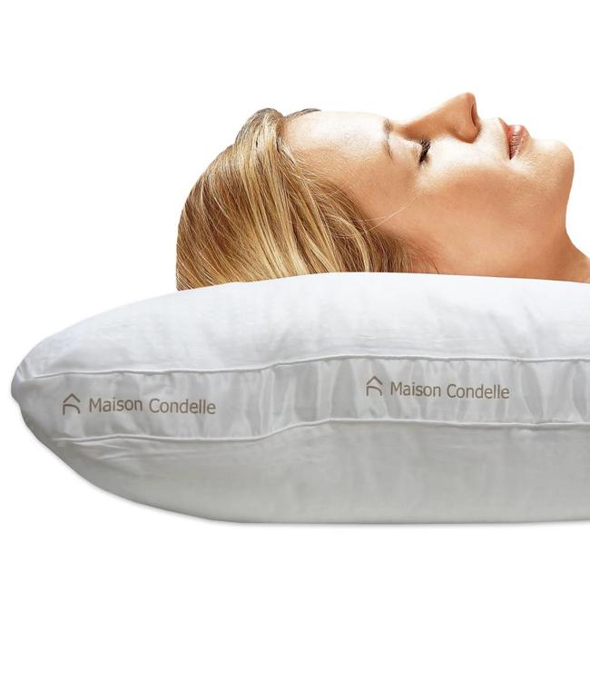 MAISON CONDELLE LOGO PILLOW  WHITE QUEEN (MP10)