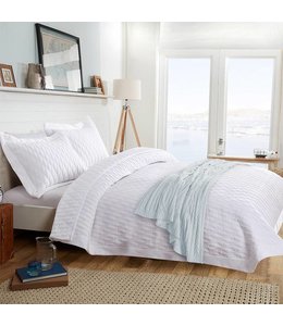 LAUREN TAYLOR *SANNA WAVE PLEATED 3PC QUILT SET (MP2)