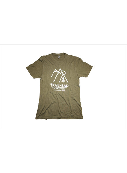 The Trailhead Tri-Blend Crew Retro Mountains Tee