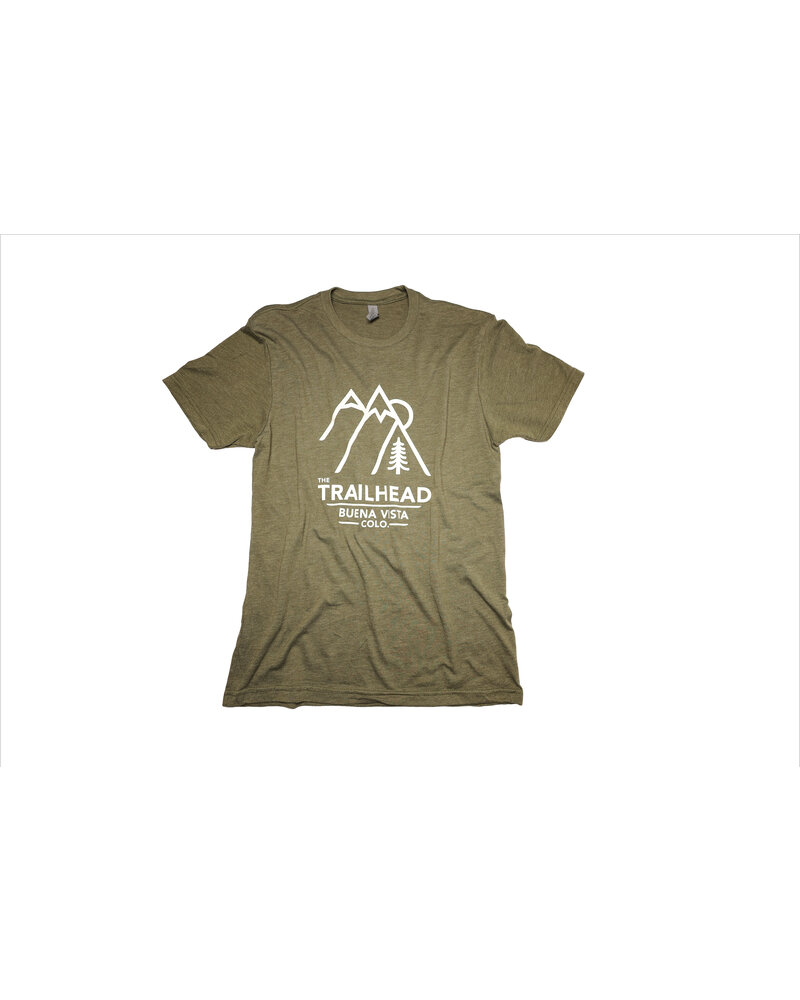 The Trailhead Tri-Blend Crew Retro Mountains Tee