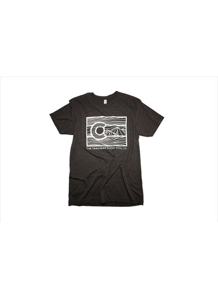 The Trailhead Tri-Blend Crew Line Art Colorado Tee