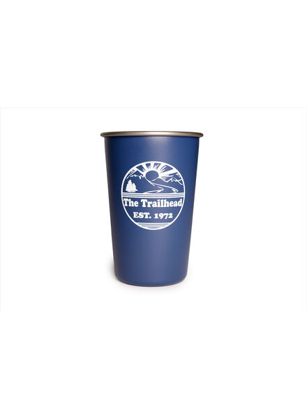 Klean Kanteen Klean Kanteen Trailhead 16oz Pint  Dark Denim Retro Logo