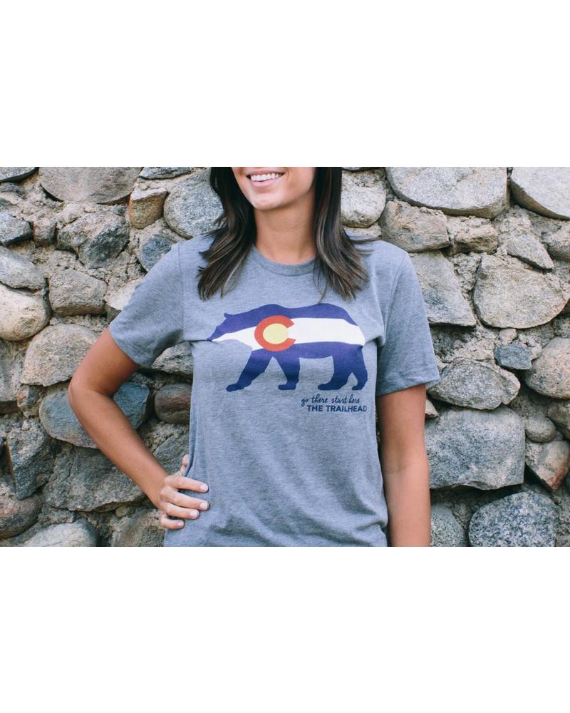 Trailhead Tri-Blend Colorado Flag Bear Tee