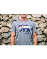 Trailhead Tri-Blend Colorado Flag Bear Tee