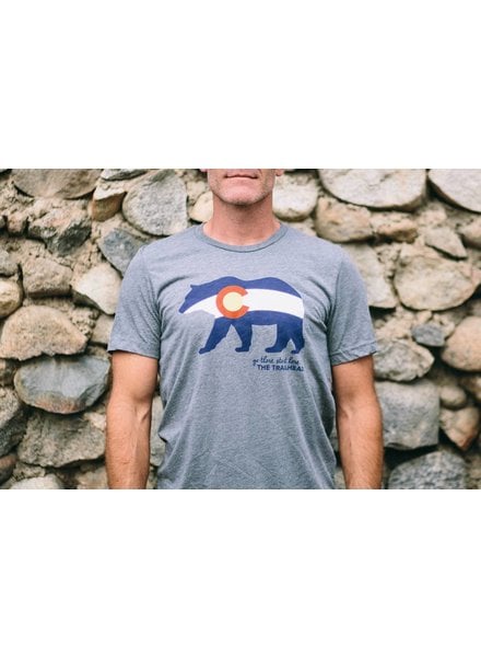 Trailhead Tri-Blend Colorado Flag Bear Tee