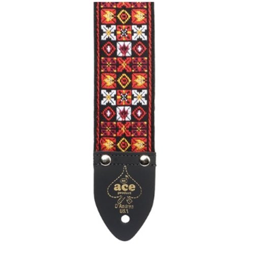 ACE ACE 1 X's & O's 2" Vintage Re-Issue Strap ACE ACE 1 X's & O's 2" Vintage Re-Issue Strap