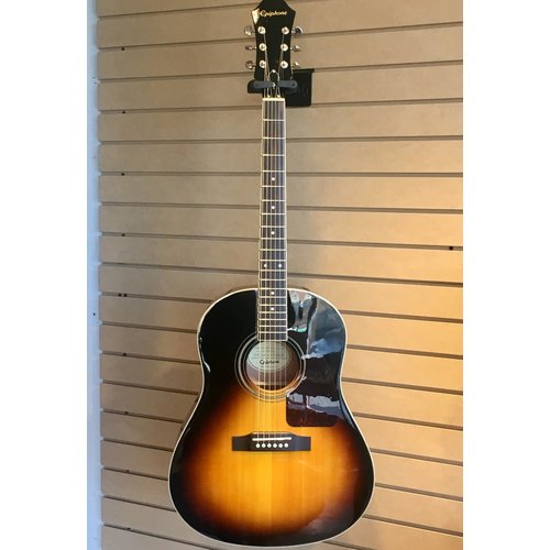 Epiphone Used Solid Spruce Top Jumbo Guitar in Vintage Sunburst Epiphone Used Solid Spruce Top Jumbo Guitar in Vintage Sunburst