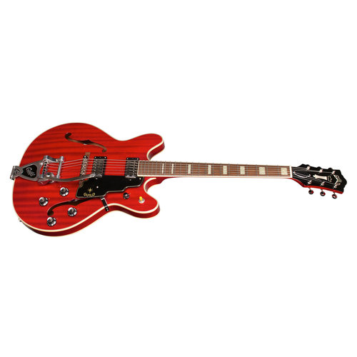 Guild Starfire V w/ Guild Vibrato Tailpiece Cherry Red Semi-Hollow Body w/Case Guild Starfire V w/ Guild Vibrato Tailpiece Cherry Red Semi-Hollow Body w/Case
