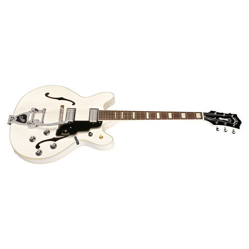 Guild Starfire V w/ Guild Vibrato Tailpiece White Semi-Hollow Body w/Case Guild Starfire V w/ Guild Vibrato Tailpiece White Semi-Hollow Body w/Case