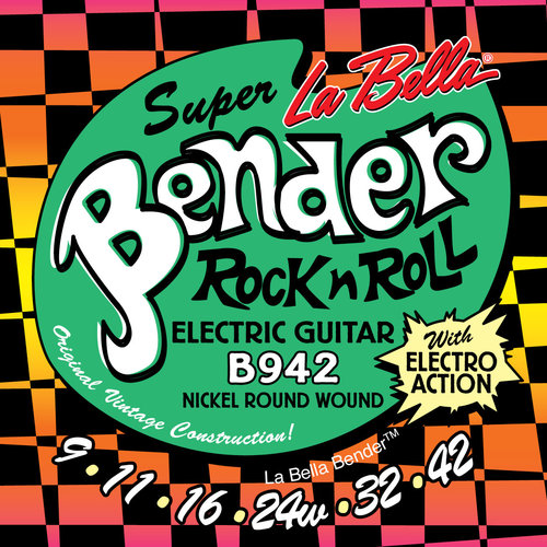 La Bella B942 Super Bender, Super Light Guage Electric Guitar Strings La Bella B942 Super Bender, Super Light Guage Electric Guitar Strings