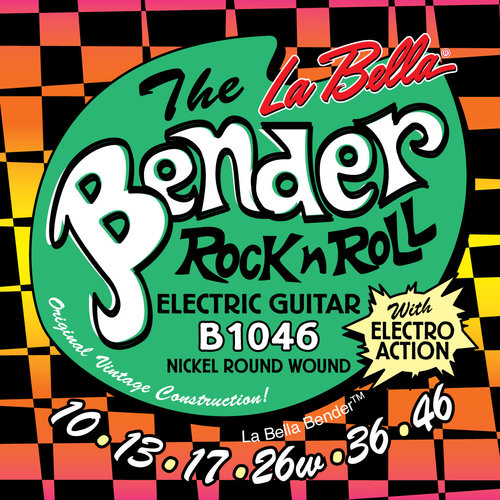La Bella B1046 Bender, Regular Guage Electric Guitar Strings La Bella B1046 Bender, Regular Guage Electric Guitar Strings