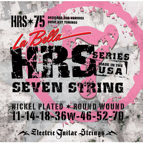 La Bella HRS-75, 7 String Electric Guitar Strings 11-70 La Bella HRS-75, 7 String Electric Guitar Strings 11-70