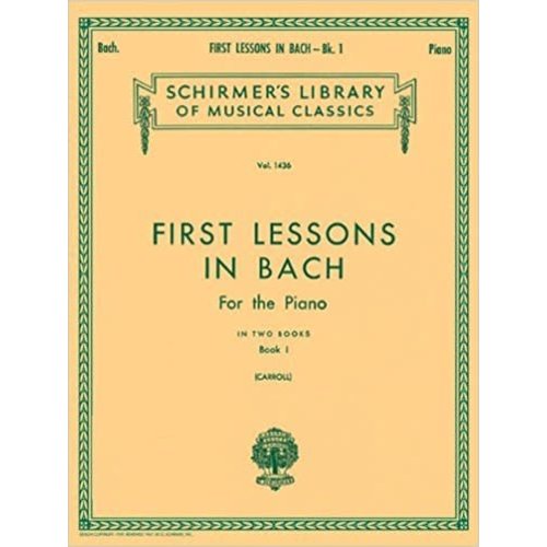 Hal Leonard First Lessons in Bach - Book 1 Piano Solo (Carroll) Piano Method Hal Leonard First Lessons in Bach - Book 1 Piano Solo (Carroll) Piano Method