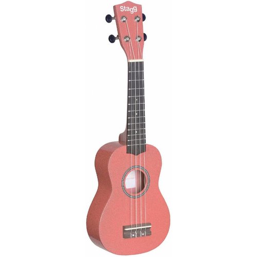 Stagg US-LIPS Pink Soprano Ukulele with Bag Stagg US-LIPS Pink Soprano Ukulele with Bag
