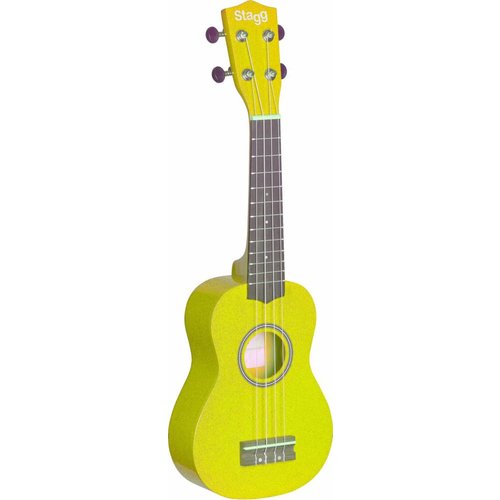 Stagg US-LEMON Yellow Soprano Ukulele With Bag Stagg US-LEMON Yellow Soprano Ukulele With Bag
