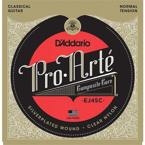 D'Addario EJ45 - Pro-Arte Nylon Classical Guitar Strings Normal Tension D'Addario EJ45 - Pro-Arte Nylon Classical Guitar Strings Normal Tension