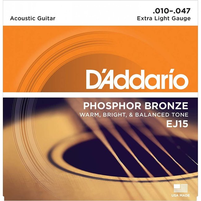 Phosphor Bronze Acoustic Guitar Strings Extra Light 10-47