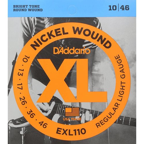 D'Addario EXL110 - Nickel Wound Electric Guitar Strings Regular Light 10-46 D'Addario EXL110 - Nickel Wound Electric Guitar Strings Regular Light 10-46