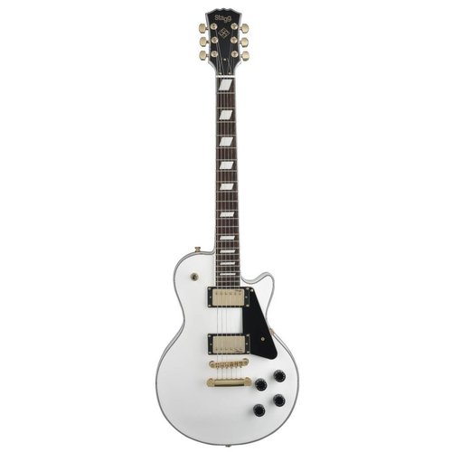 Stagg L400-WH Classic Rock L 6-String Electric Guitar - White Stagg L400-WH Classic Rock L 6-String Electric Guitar - White