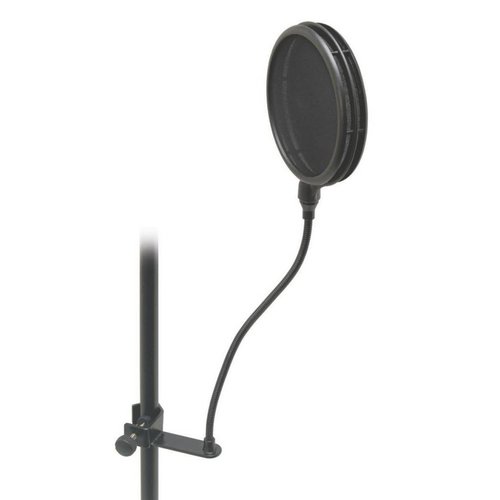 On-Stage Stands ASFSS6-GB Pop Blocker 6 Inch - Black w/Gooseneck &Dual-Screen On-Stage Stands ASFSS6-GB Pop Blocker 6 Inch - Black w/Gooseneck &Dual-Screen