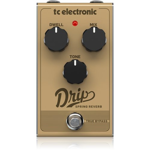 TC Electronic TC-DRIP-SPRING Retro Spring Reverb With Adjustable Dwell, Mix, Tone TC Electronic TC-DRIP-SPRING Retro Spring Reverb With Adjustable Dwell, Mix, Tone
