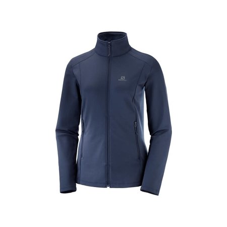 Night Sky Salomon Sweat /à Fermeture Eclair Femme OUTRACK FZ W Polyester Bleu LC1428400 Taille S