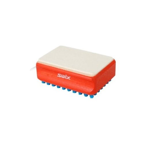 Swix Brosse Swix F4 Combi Rectangle Feutre et Nylon Bleu Swix Brosse Swix F4 Combi Rectangle Feutre et Nylon Bleu