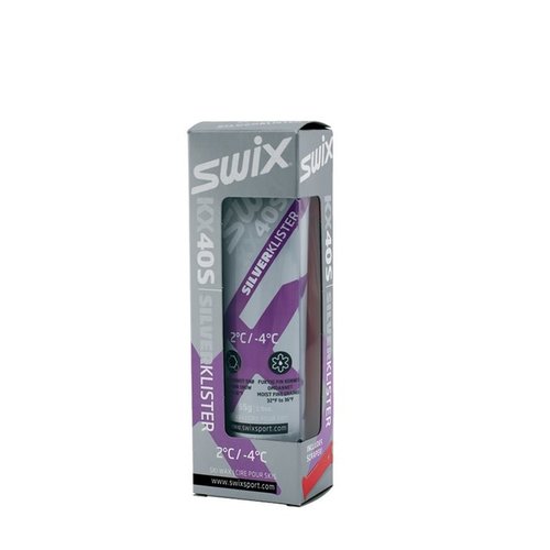 Swix Klister Swix KX40S Argent/Violet -2/-4 55gr Swix Klister Swix KX40S Argent/Violet -2/-4 55gr