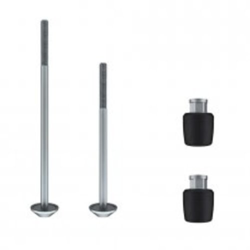 Abus Tiges de roue vérouillables Abus, Nutfix Paire 100/135mm noir Abus Tiges de roue vérouillables Abus, Nutfix Paire 100/135mm noir