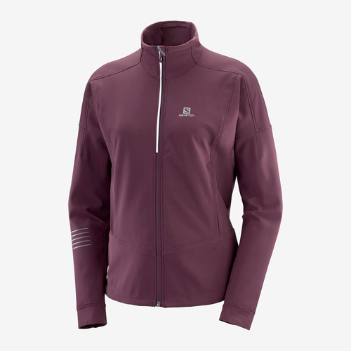 Salomon Salomon Lightning Warm Softshell Woman Jacket Red Wine Salomon Salomon Lightning Warm Softshell Woman Jacket Red Wine