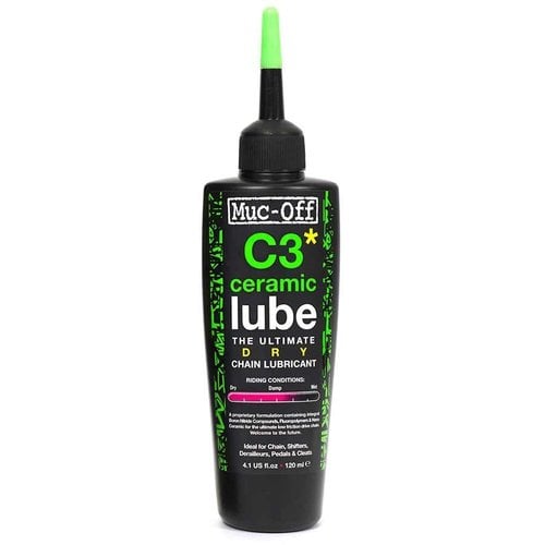 Muc-Off Lubrifiant à chaine Muc-Off Ceramic Dry avec UV Torch 120ml