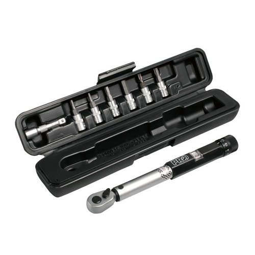 Pro Clé Dynamométrique Pro Réglable 3-15NM avec Douilles et Extensions Pro Clé Dynamométrique Pro Réglable 3-15NM avec Douilles et Extensions