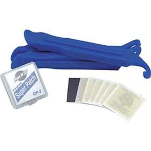 Park Tool Trousse de 6 rustines pré-encollées avec 3 démonte-pneus Park Tool TR-1 Park Tool Trousse de 6 rustines pré-encollées avec 3 démonte-pneus Park Tool TR-1