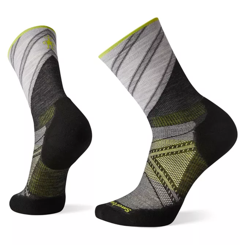 Smartwool Bas Smartwool PhD Run Light Elite Pattern Charcoal Smartwool Bas Smartwool PhD Run Light Elite Pattern Charcoal