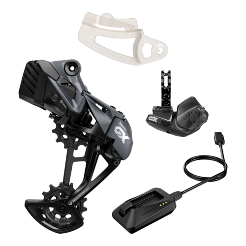 SRAM Dérailleur arrière électronique SRAM GX1 Eagle AXS Groupe de pièces, Batterie, Interrupteur, Chargeur, Outil d'ajustement SRAM Dérailleur arrière électronique SRAM GX1 Eagle AXS Groupe de pièces, Batterie, Interrupteur, Chargeur, Outil d'ajustement