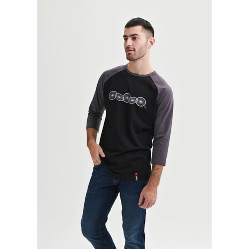 Oöm Ethikwear Chandail manches 3/4 Oöm Roues Noir Oöm Ethikwear Chandail manches 3/4 Oöm Roues Noir