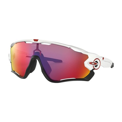 Oakley Lunette Oakley Jawbreaker Blanc Poli - Lentille Prizm Road Oakley Lunette Oakley Jawbreaker Blanc Poli - Lentille Prizm Road